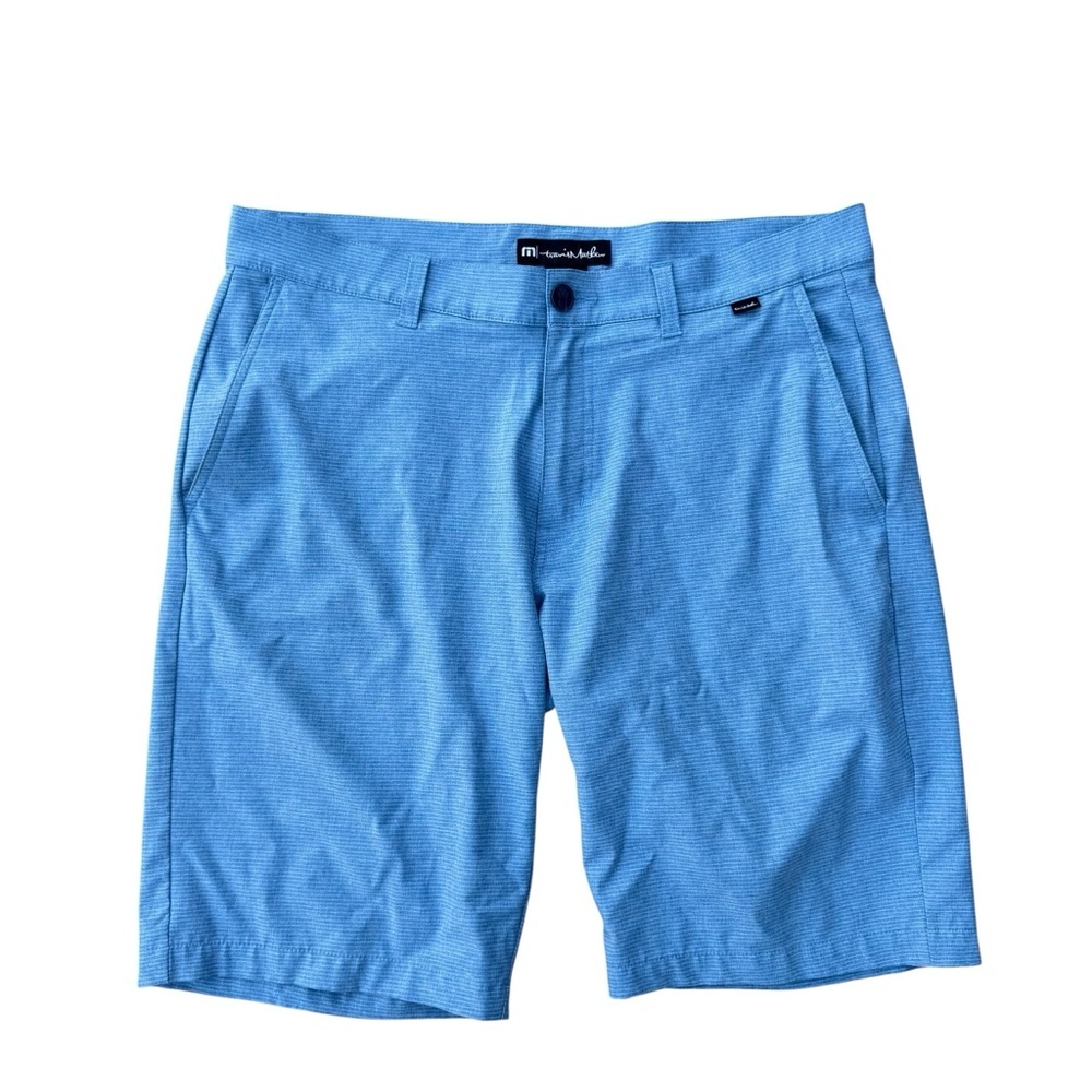 Travis Matthew Blue Stripe Shorts Size 35